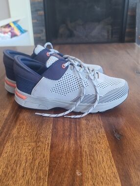 Zeba Hands Free  Men's Sz 7.5 Gray Steel Onyx Walking Comfort Slip-On Sneaker